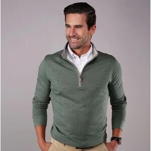 Collars & Co. NWT Heather Cloud Cotton Quarter Zip Pullover - Size 2XL‎